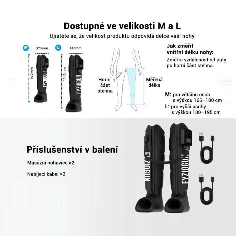 Masážne nohavice FyzioGun CompressFit 3